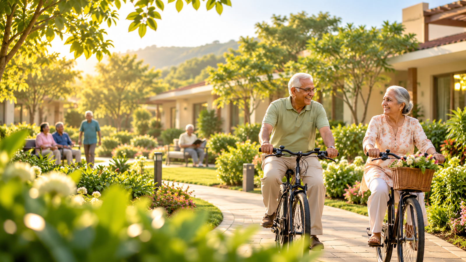 Older adults enjoying an active, independent and connected community